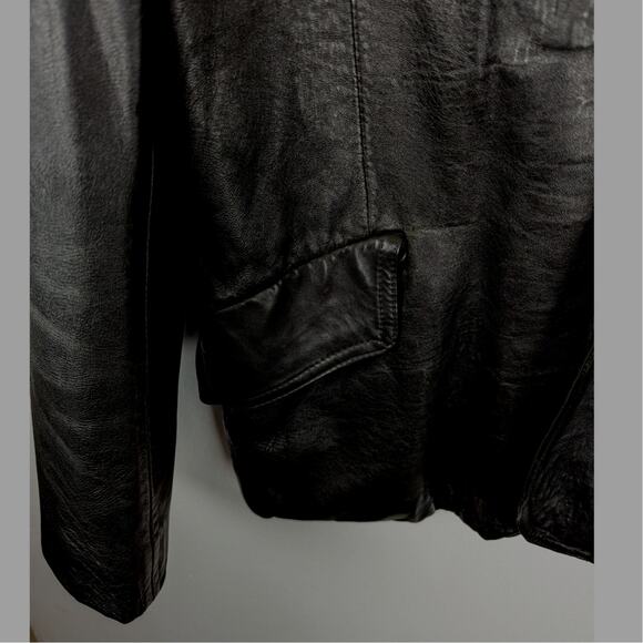 Vintage 60's leather Mens Blazer jacket size Ireland classic - Picture 4 of 9